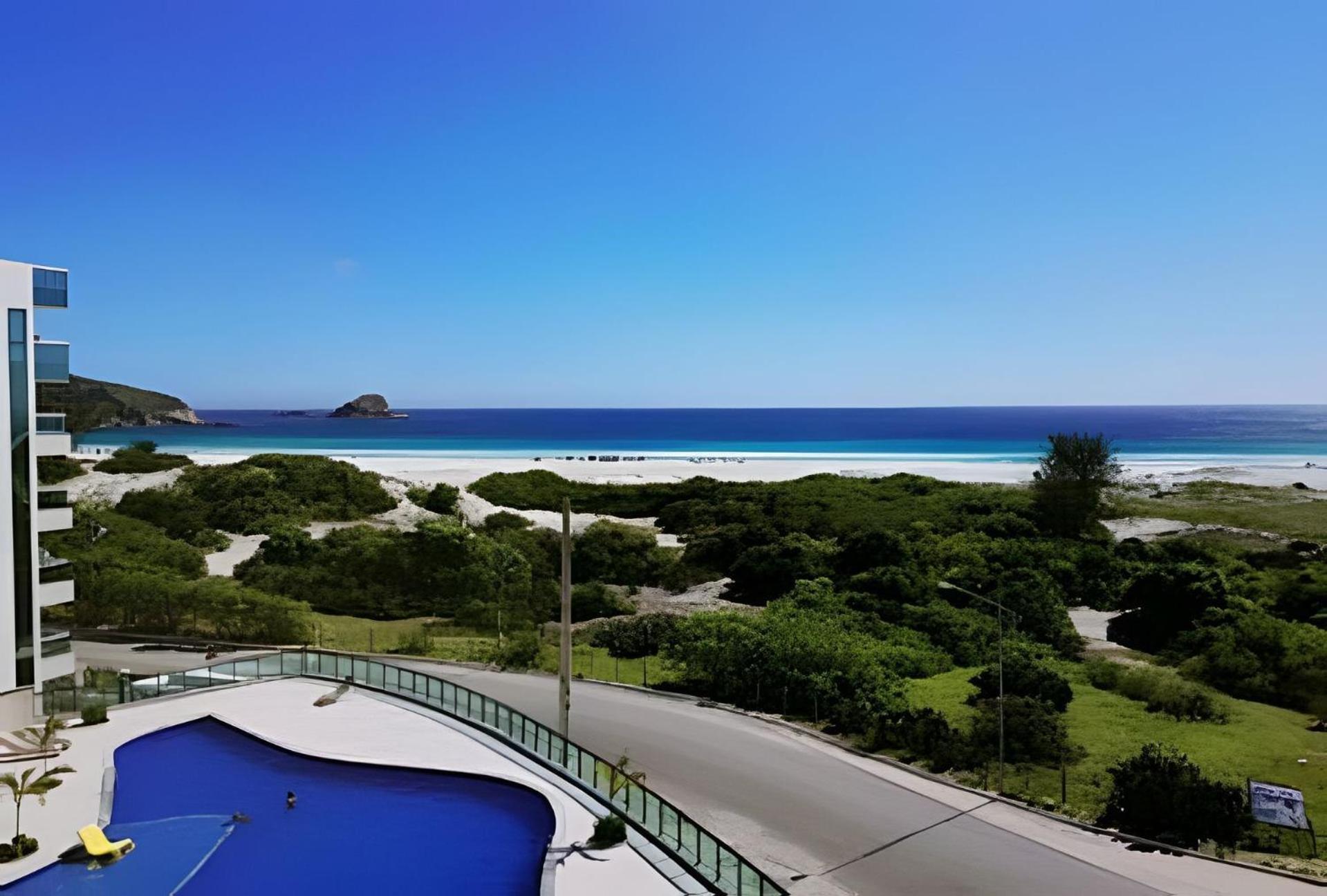 Apto 1Qto Vista Mar, 50M Praia Grande/Arraial Cabo 阿拉亚尔-杜卡布 外观 照片